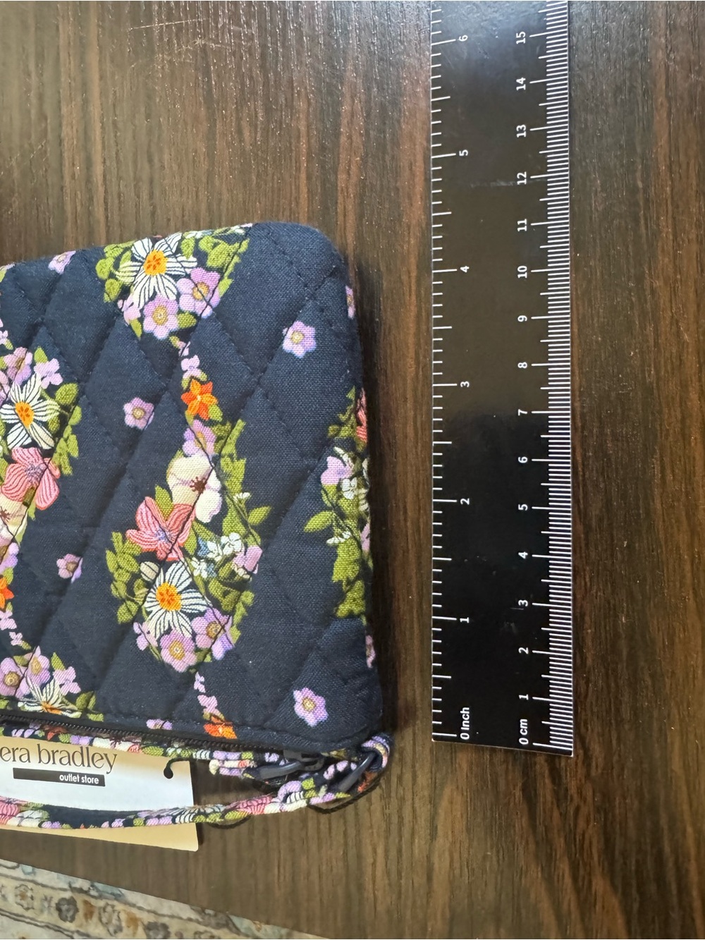 NWT Vera Bradley Ultralight Essential Wristlet Wallet Floral Paisley Rain - Picture 2 of 5